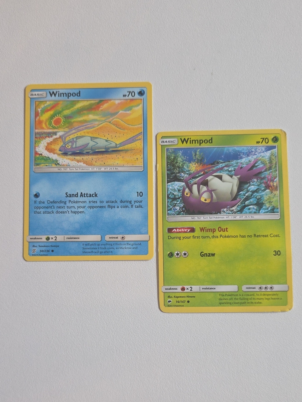 Pokemon Wimpod Cards